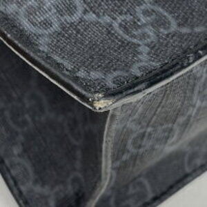 Gucci Black Supreme Tote GG Bag Canvas